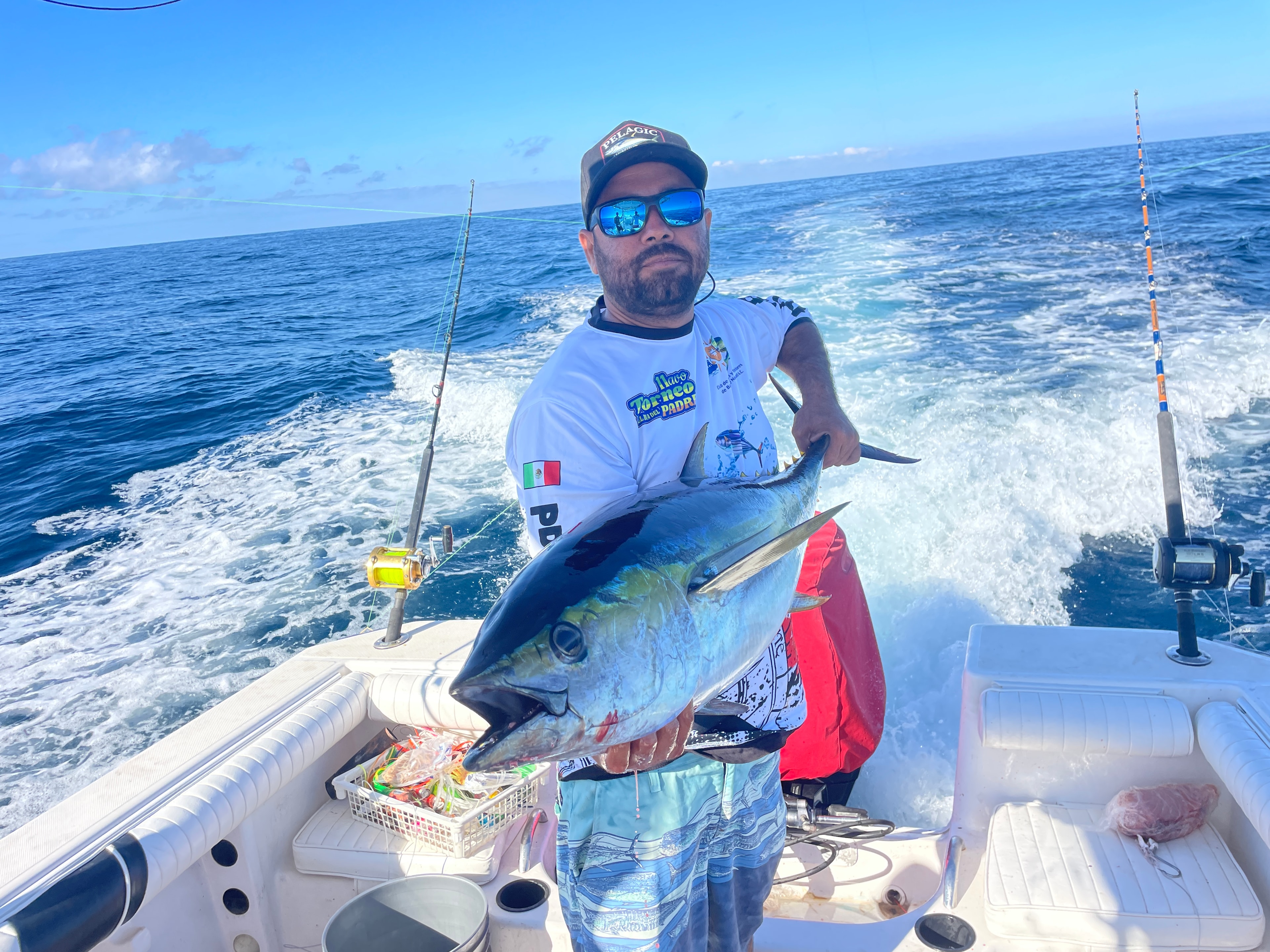 Group of anglers with their fishing catch